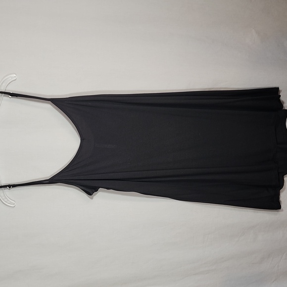 Willow & Clay Red Floral Ruffle Dress with Black Slip Size L - Picture 3 of 5